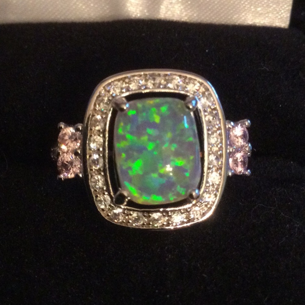 Sweet & Elegant Pink Opalite Ring